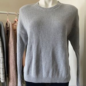 Gray knit Hollister pull over sweater